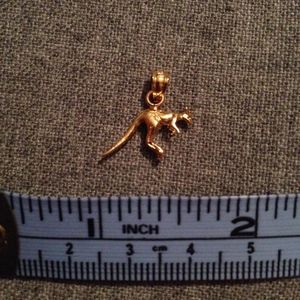 14K Gold Plated Kangaroo Charm